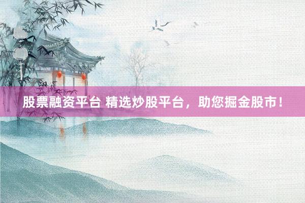 股票融资平台 精选炒股平台，助您掘金股市！