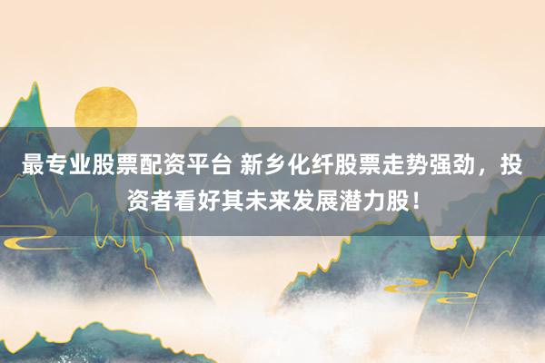 最专业股票配资平台 新乡化纤股票走势强劲，投资者看好其未来发展潜力股！