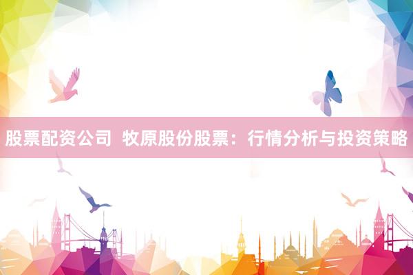 股票配资公司  牧原股份股票：行情分析与投资策略
