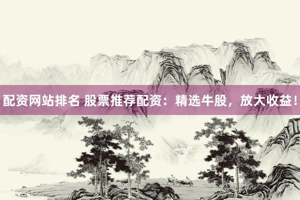 配资网站排名 股票推荐配资:精选牛股,放大收益!